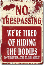 Funny Halloween Wall Signs
