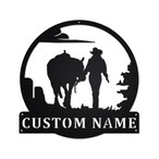 Cowgirl Metal Signs