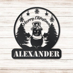 Snowman Metal Signs