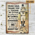 Baseball Dad Wall Signs