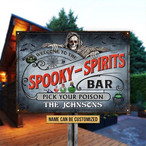 Spooky Metal Signs