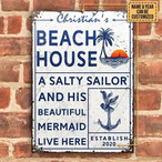 White Metal Signs