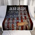 Dad Of Girls Blankets