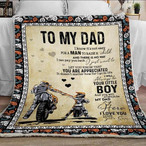 Motocross Dad Blankets