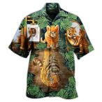 Tiger And Cat Hawaiian Shirts