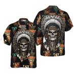Indian Skull Hawaiian Shirts