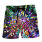 Funny Music Beach Shorts