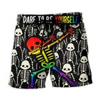 Dare To Be Yourself Beach Shorts