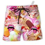 Cream Beach Shorts