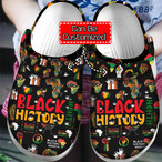 Black History Crocs Clogs