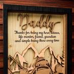 Fishing Dad Layer Wood Signs