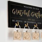 Gratitude Wooden Key Holder