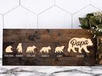 Papa Bear Layer Wood Signs