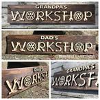 Dad Workshop Wall Signs