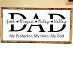 Dad Hero Wall Signs