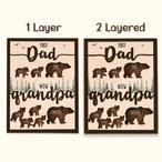 Papa Bear Layer Wood Signs