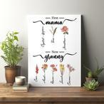 Mom Flower Canvas