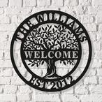 Welcome Family Metal Signs