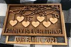 Family Heart Layer Wood Signs