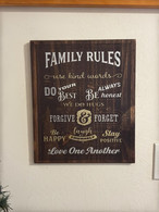 Family Rule Layer Wood Signs
