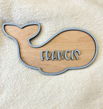 Whale Nursery Layer Wood Signs