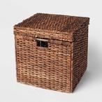 Square Wicker Baskets With Lid