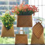 Flat Back Hanging Wicker Baskets