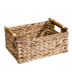 Rectangular Wicker Basket With Handles