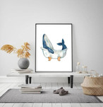 Whale Nursery Canvas