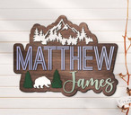 Woodland Nursery Layer Wood Signs