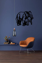 Elephant Family Metal Signs