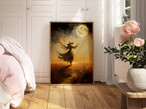 Moon Halloween Canvas Wall Art