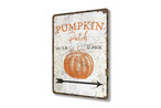 Pumpkin Patch Metal Signs