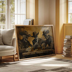 Skeleton Canvas Wall Art