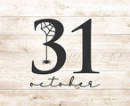 October 31 Halloween Wall Signs