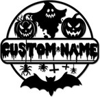 Pumpkin Metal Signs