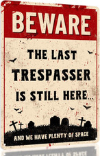 Halloween Outdoor Metal Signs