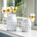 Botanical Ceramic Flower Vase