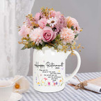 Retirement Ceramic Flower Vase