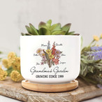 Mom Grandma Custom Ceramic Plant Pot