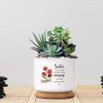 Sister Custom Ceramic Plant Pot
