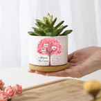 Family Tree Custom Ceramic Plant Pot