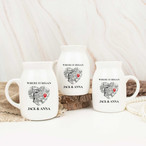 Couples Ceramic Flower Vase