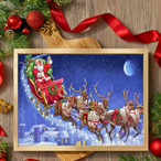 Santa's Sleigh Canvas