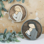 Mother And Daughter Wood Sign