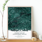 Star Map Layer Wood Signs
