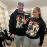 matching couple shirt bootleg tee, photo review from Rory