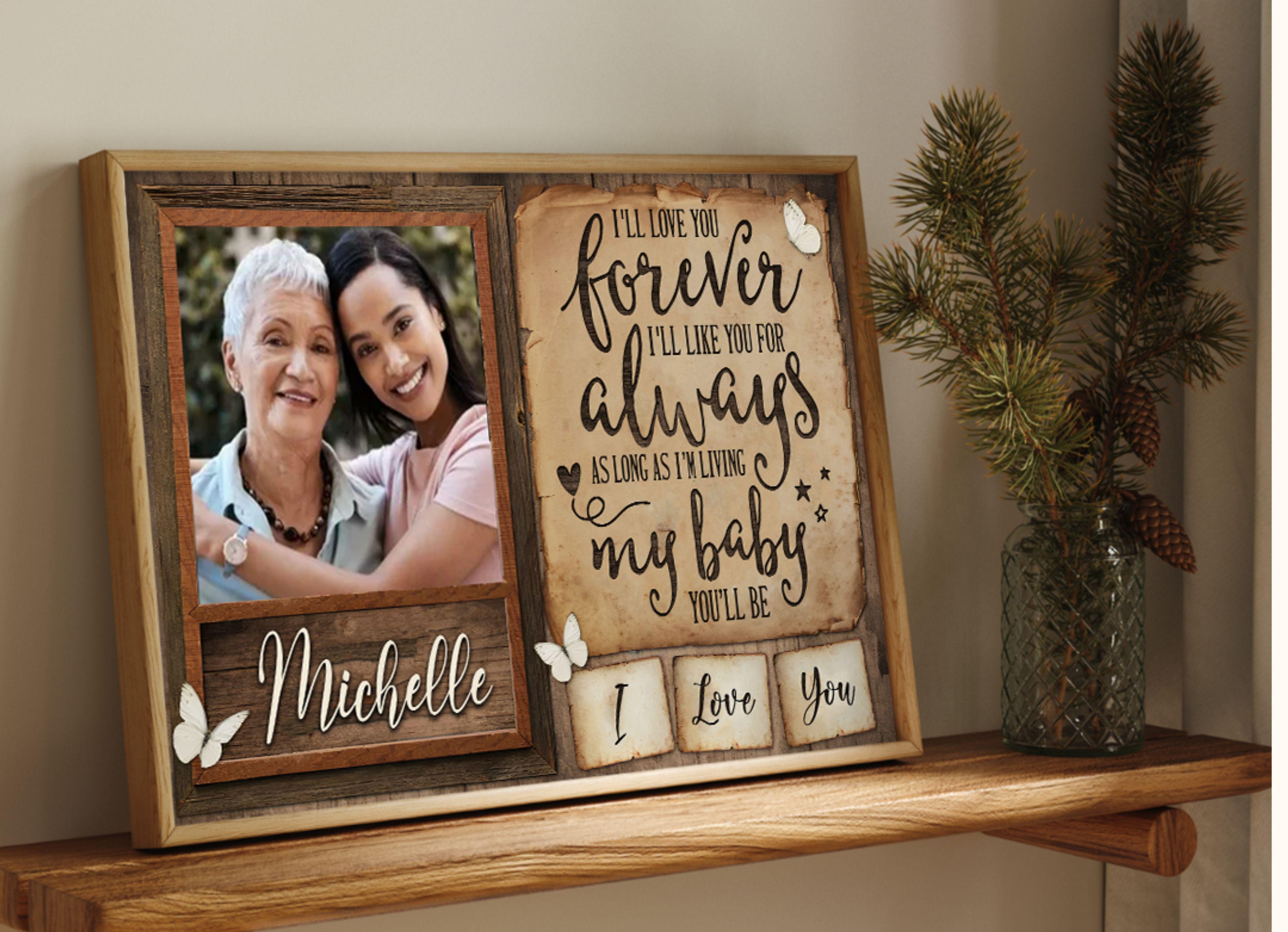 Custom photo canvas gift for mom