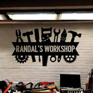 Dad’s Workshop Custom Metal Sign 
