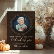 Heartfelt Loss Of Mom – Custom Sky Map & Photo Canvas